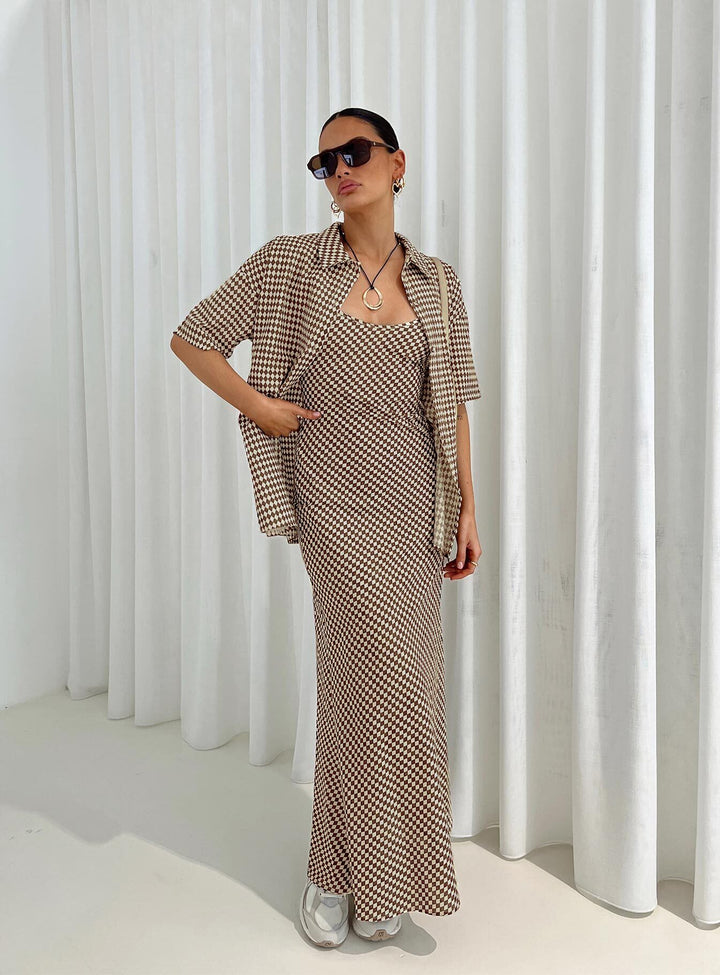 Otillie Maxi-Set Braun / Weiß