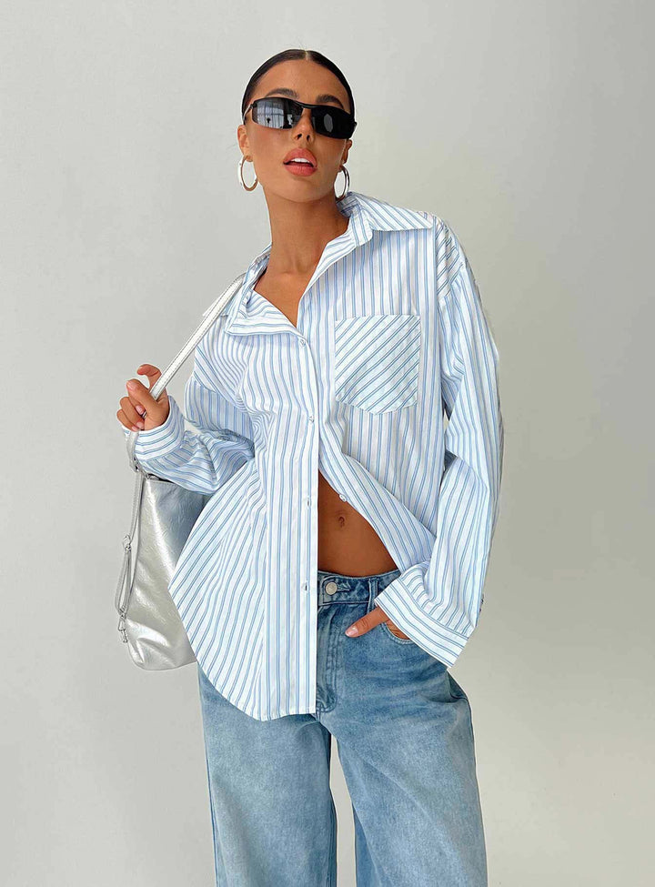 Sellars Shirt Blau / Weiß