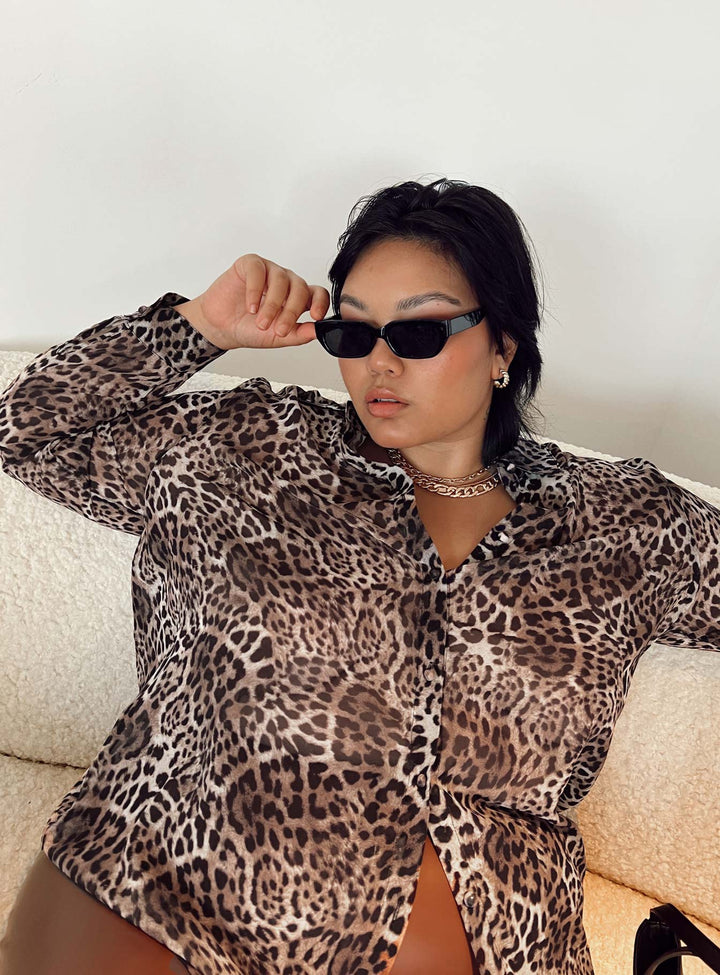 Hayden Hemd Leopard Curve