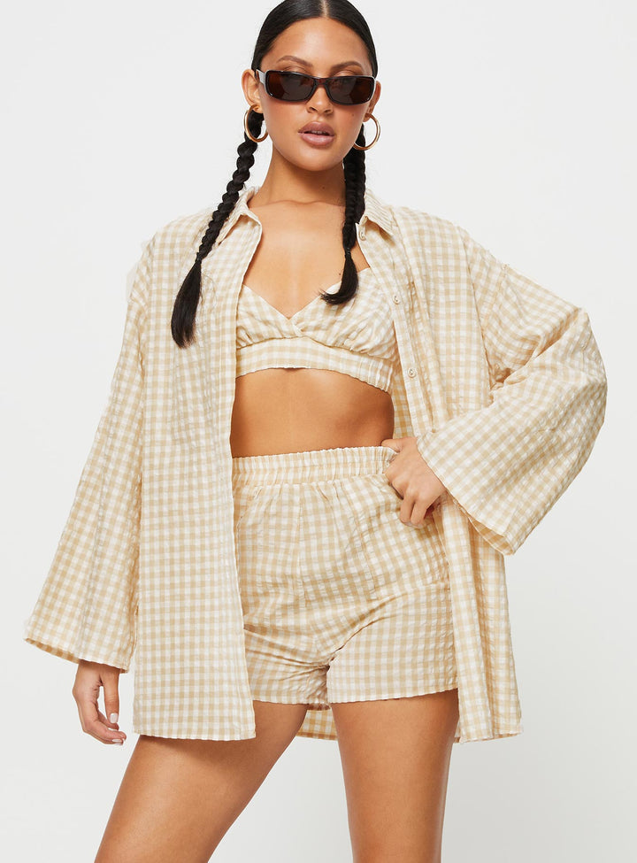 Lillia Set Beige / Weiß