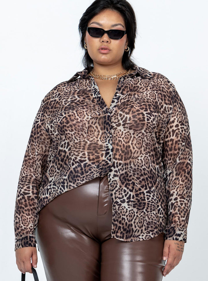 Hayden Hemd Leopard Curve