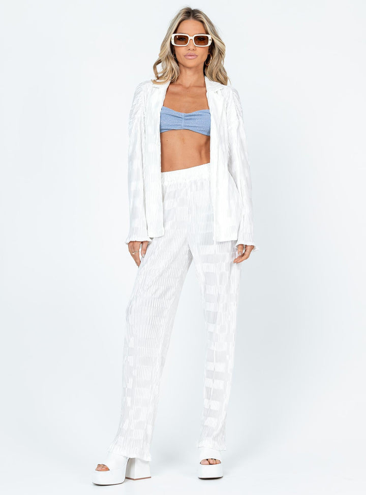 Lila Set Weiß