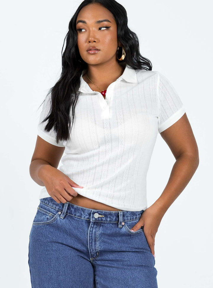 Long Beach Poloshirt Creme