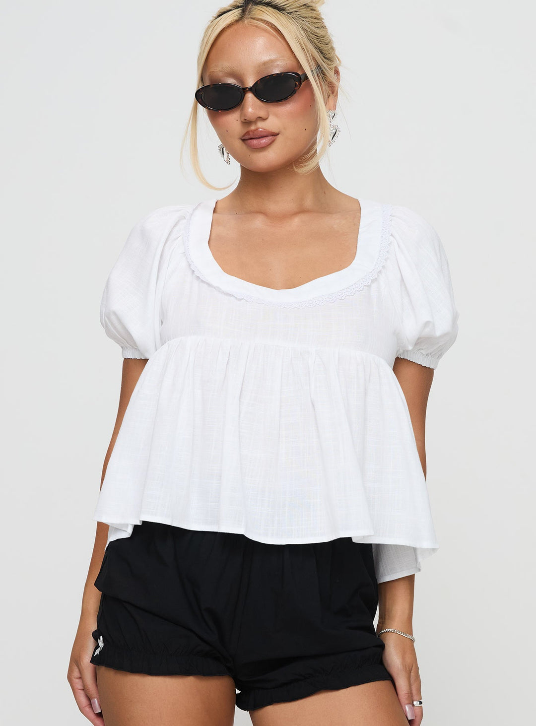 Weyes Smock Top Weiß