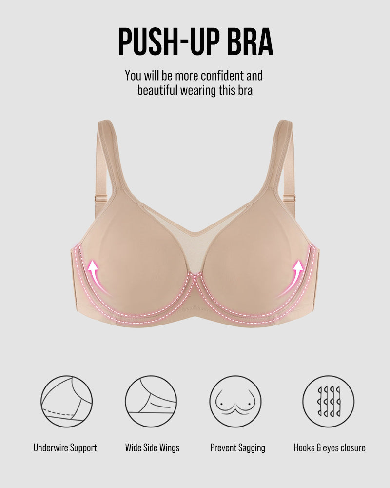 BOGO🔥Mesh Cooling Full Coverage Minimizer Bra
