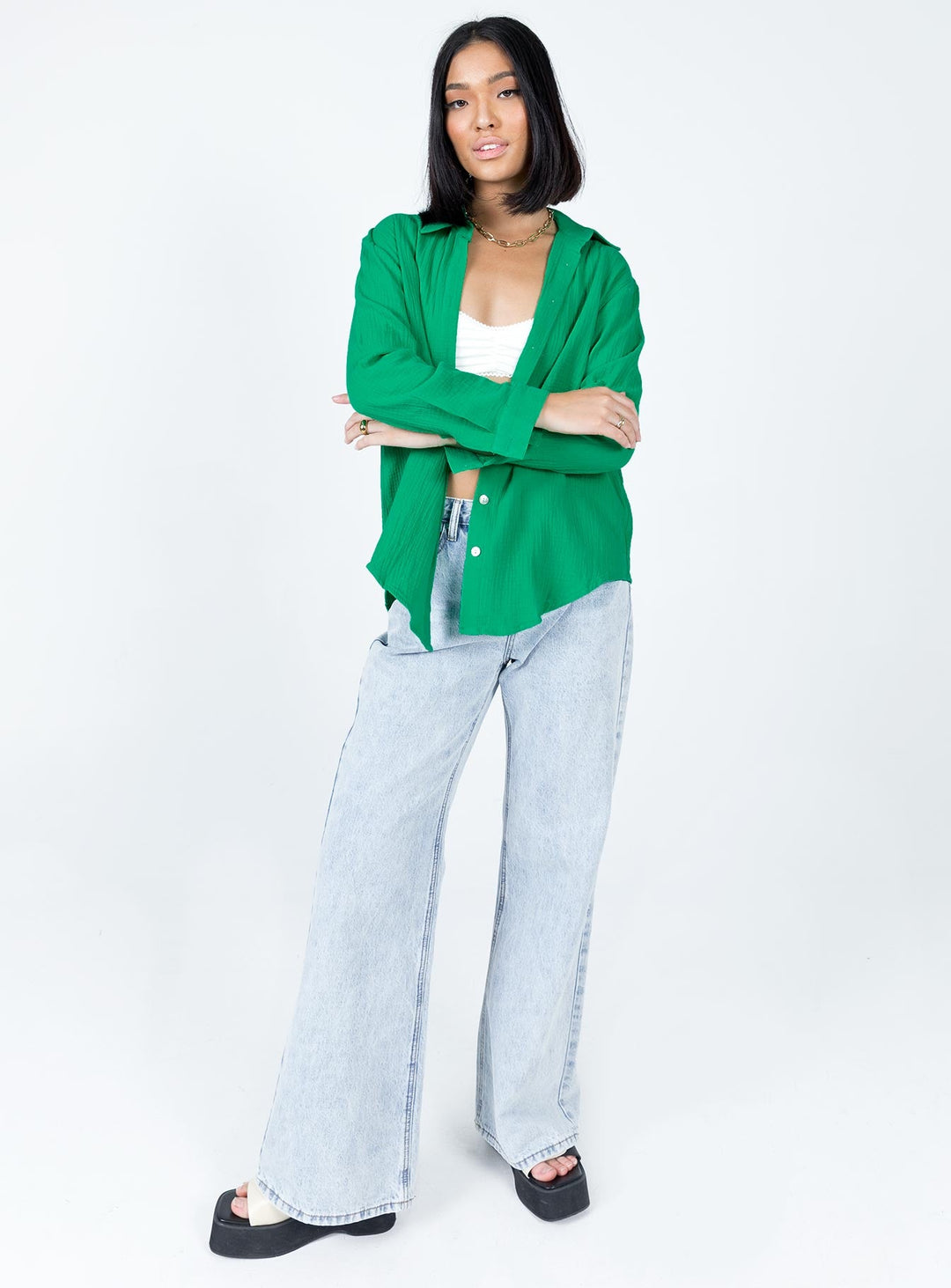 Mahalia Hemd Apfelgrün