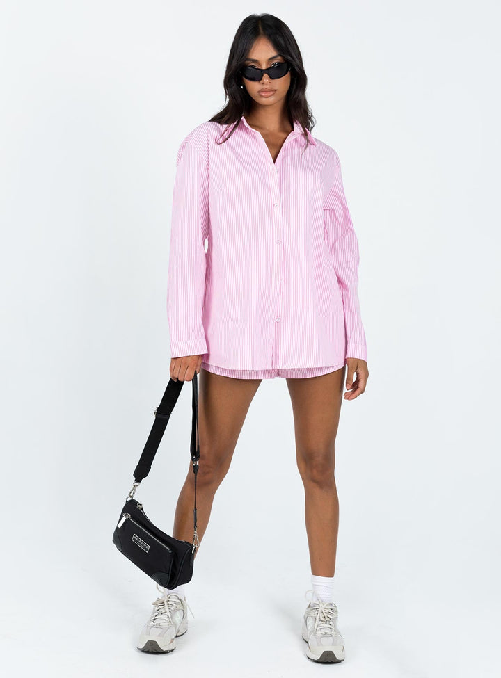 Das Chloe Set Pink Stripe Lower Impact 
