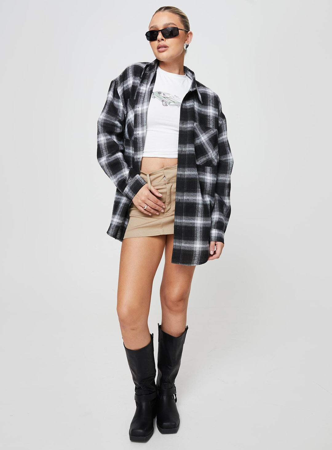 Waver Shirt Black / White Check