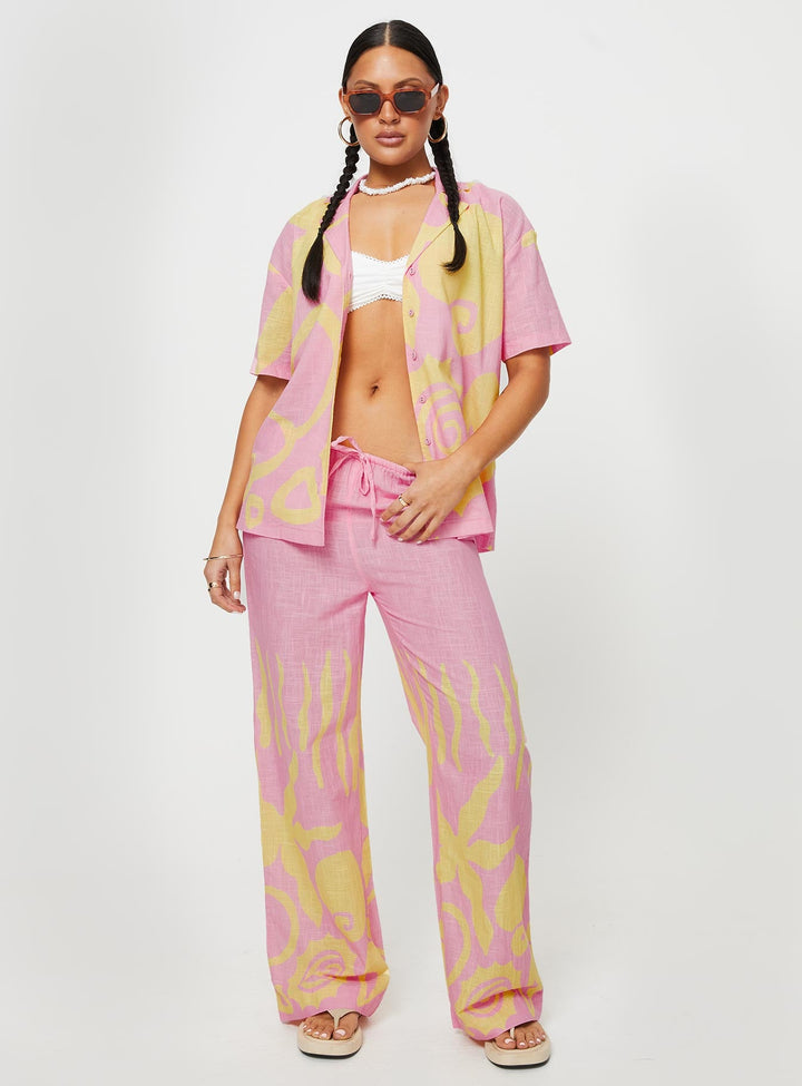 Sollene Top Rosa / Gelb