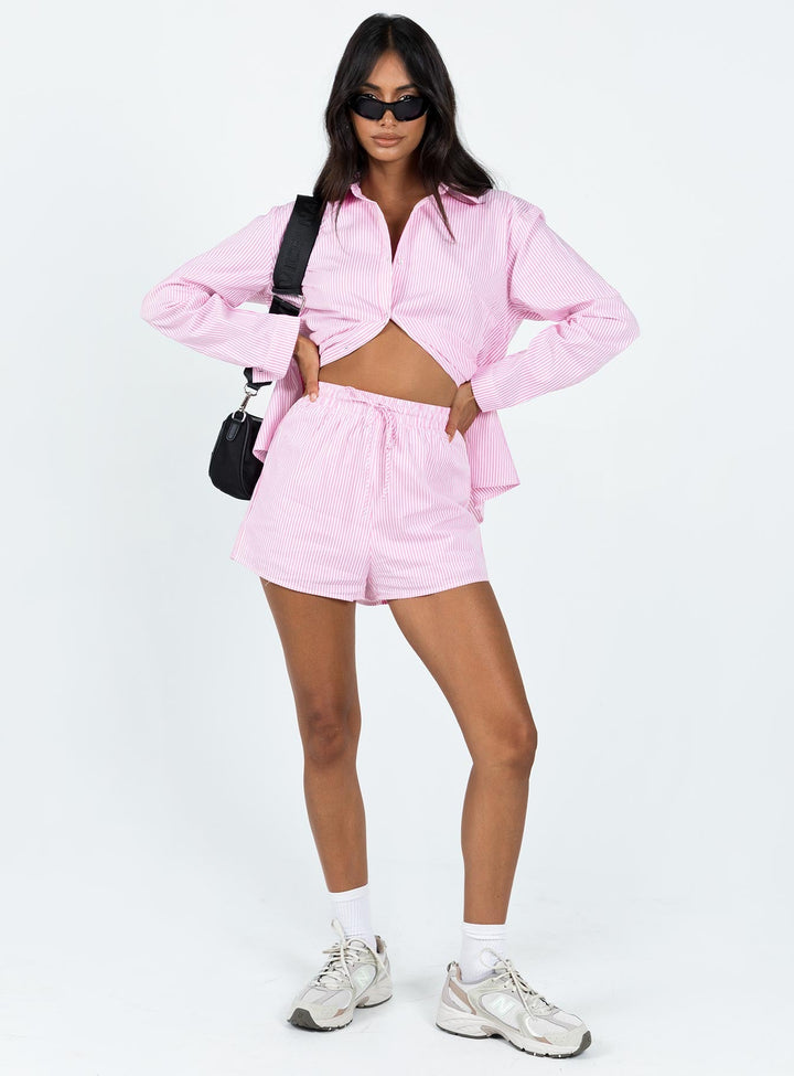 Das Chloe Set Pink Stripe Lower Impact 
