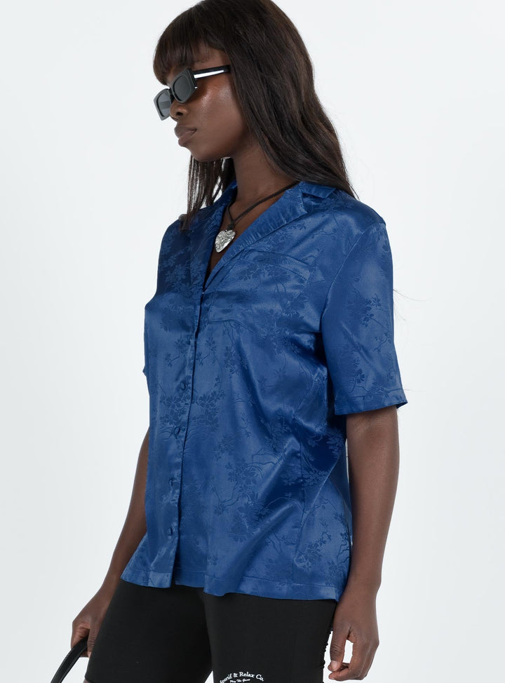 Minna Top Blau