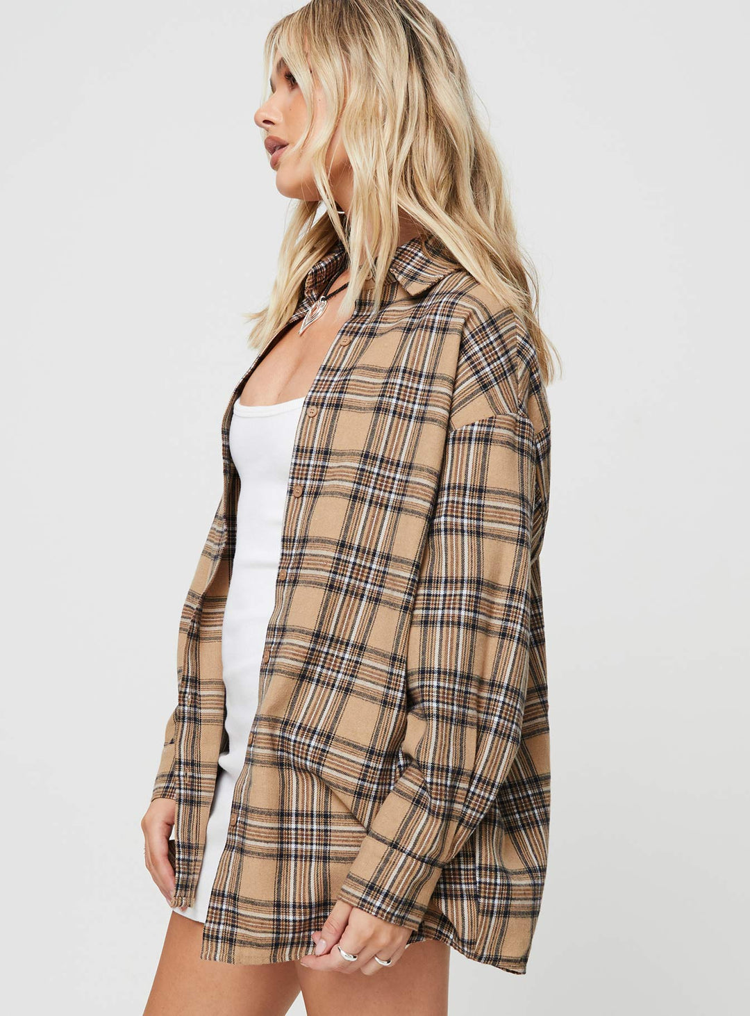 Tollen Shirt Beige Check