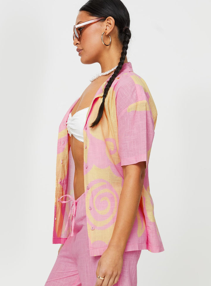 Sollene Top Rosa / Gelb