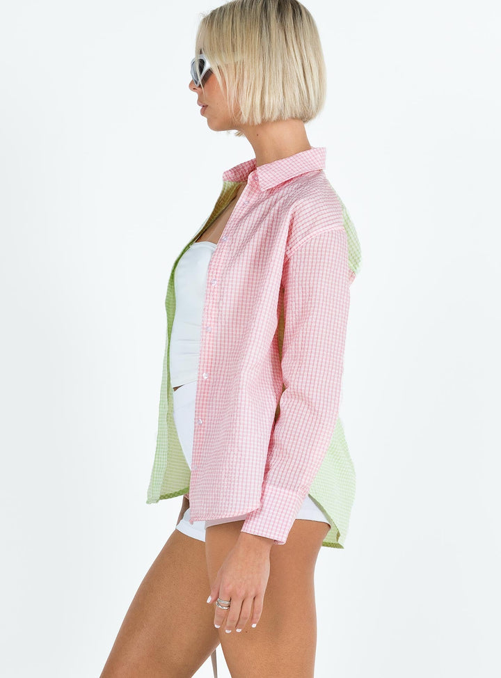 Keyra Shirt Pink / Grün
