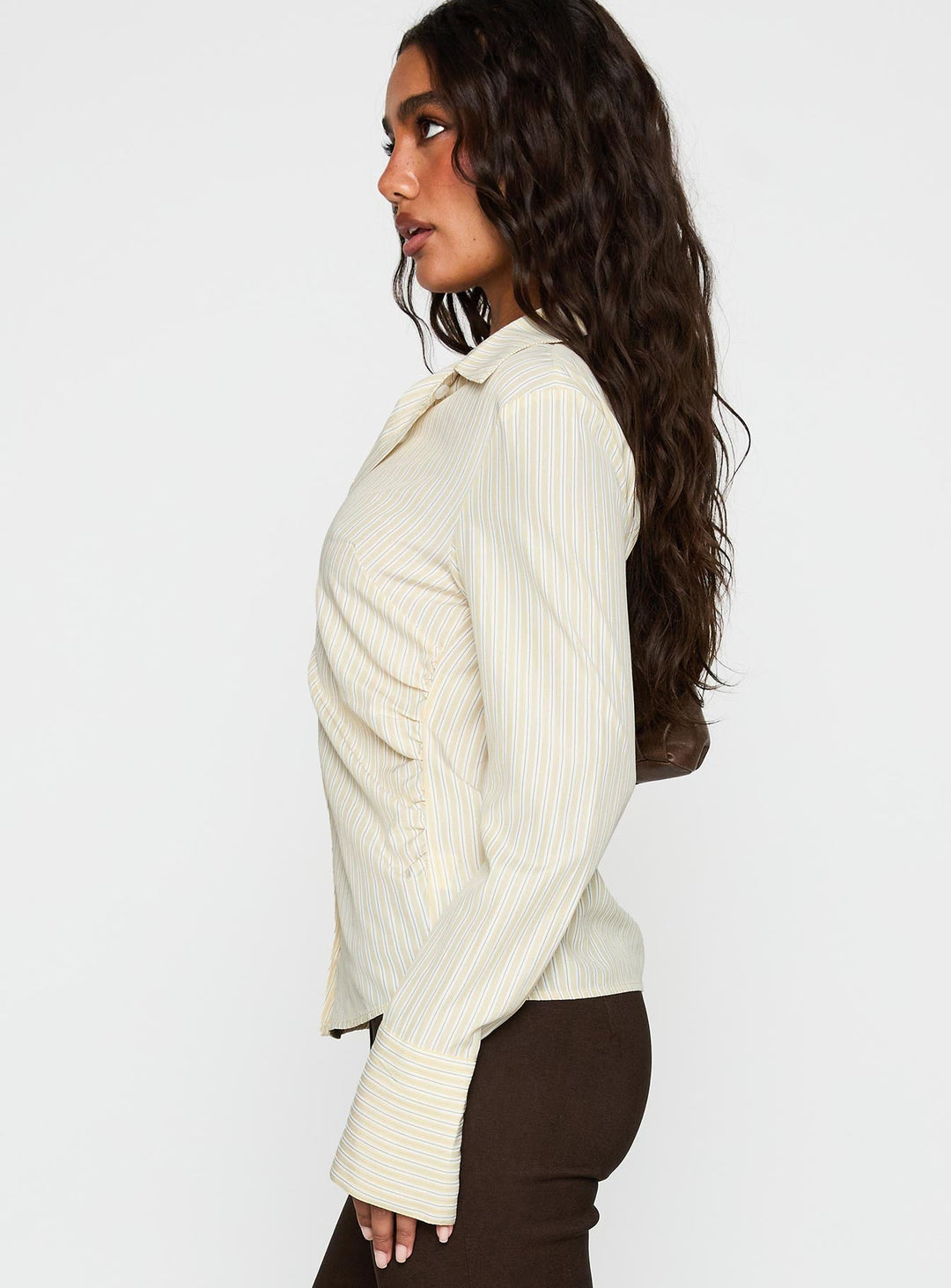 Rush Hour Langarmshirt Gelb gestreift