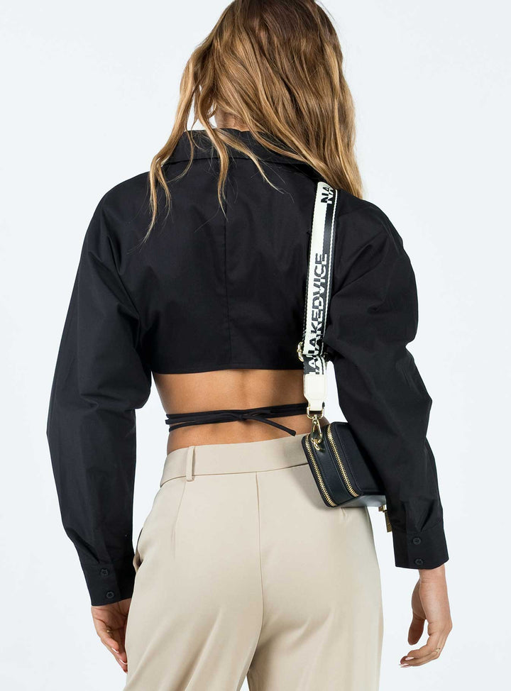 Rylen Langarmshirt Schwarz