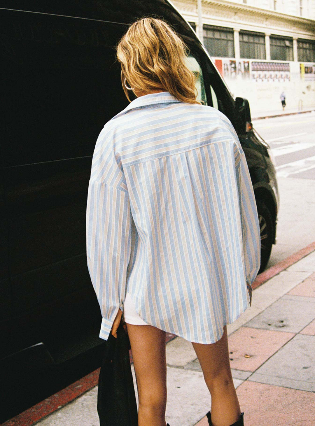 Hemd Santiago Beige / Blau