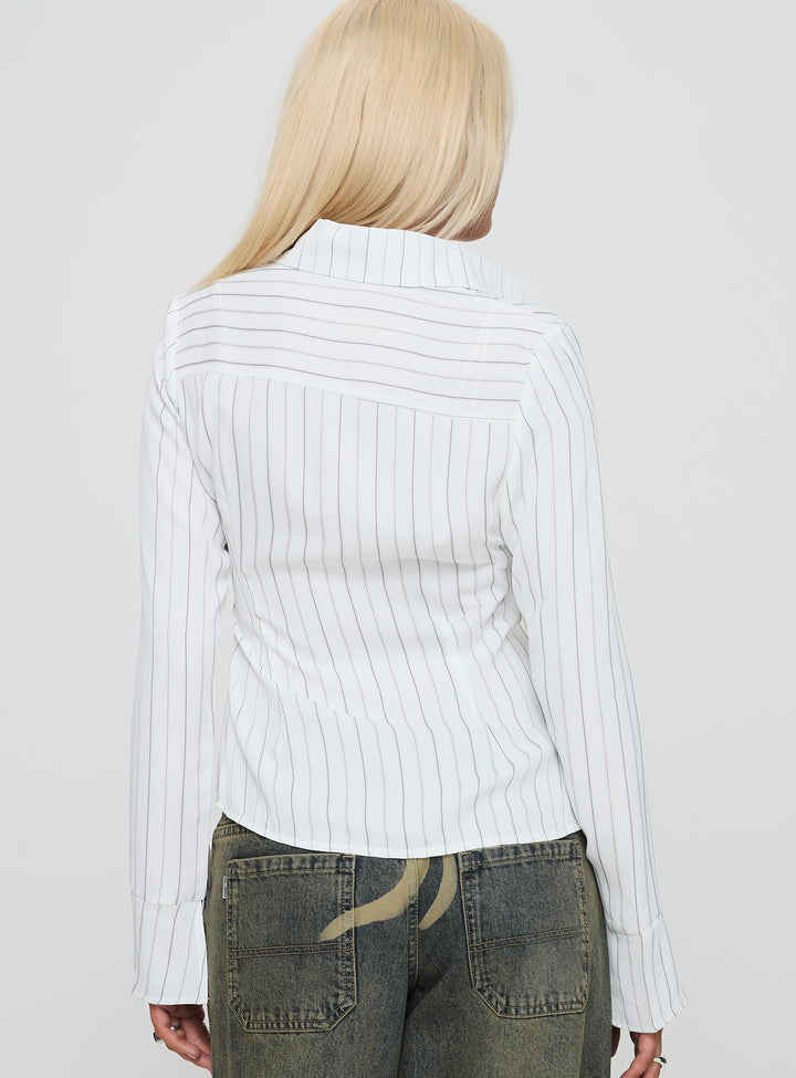Aldgate Long Sleeve Top White