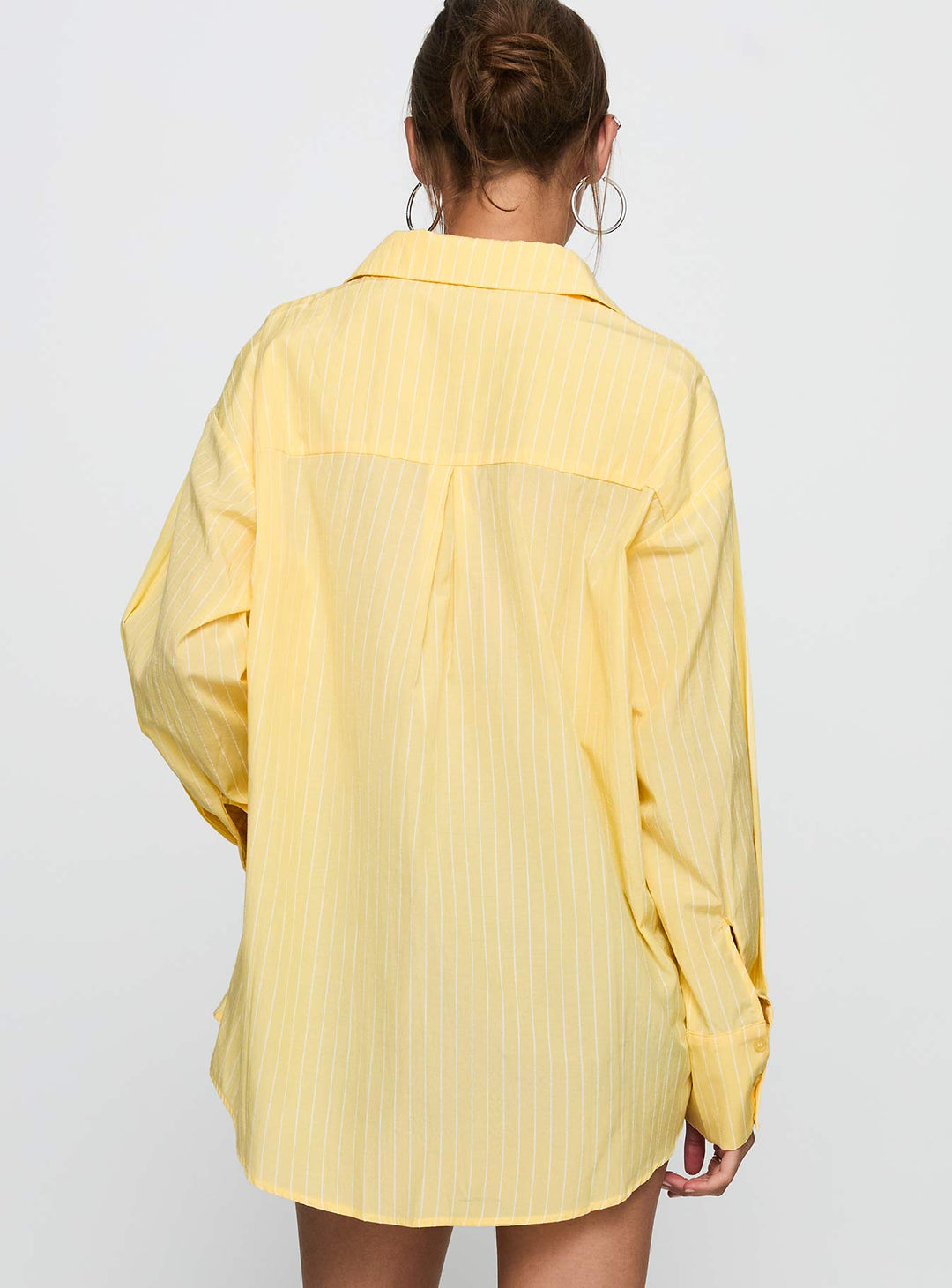 Thousand Miles Oversize-Langarmshirt Gelb