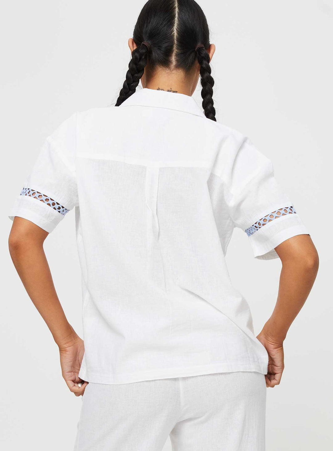 Sun Time Shirt Weiß / Blau