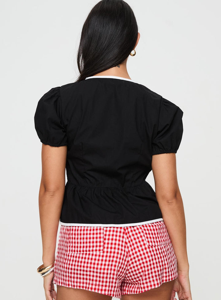 Ryota Bluse Schwarz