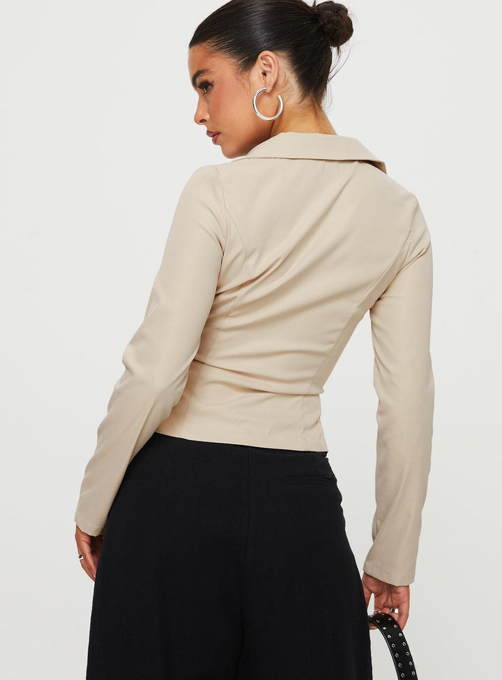 Carsey Hemd Beige