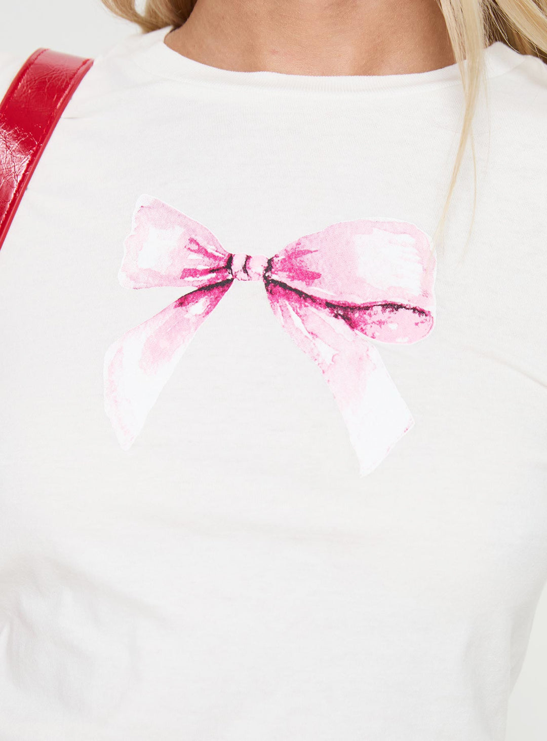 Bow Baby Langarmshirt Weiß
