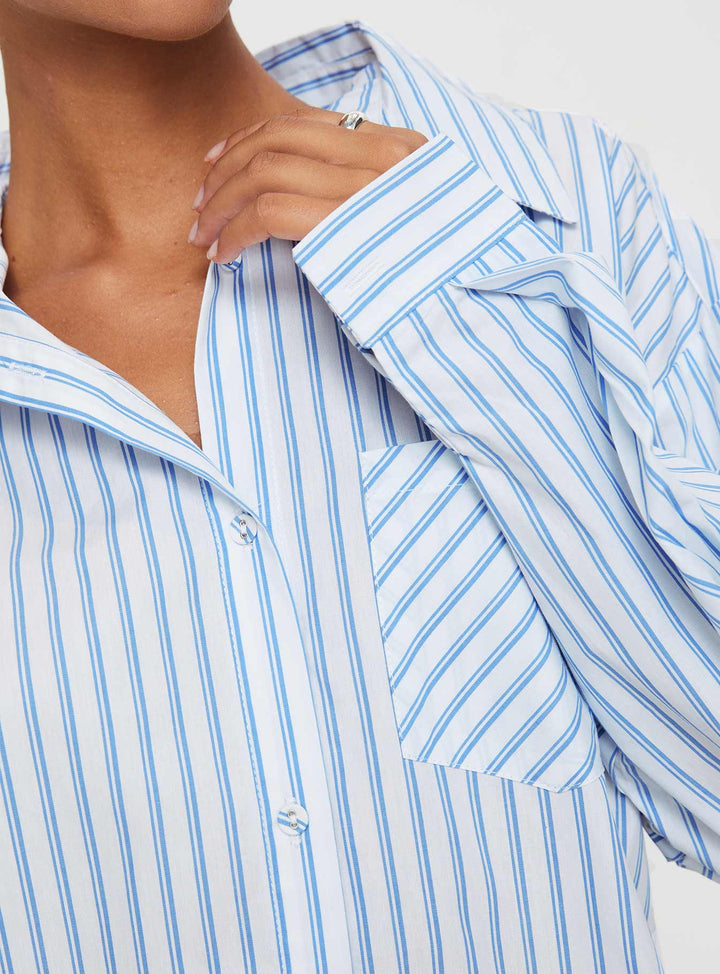 Sellars Shirt Blau / Weiß