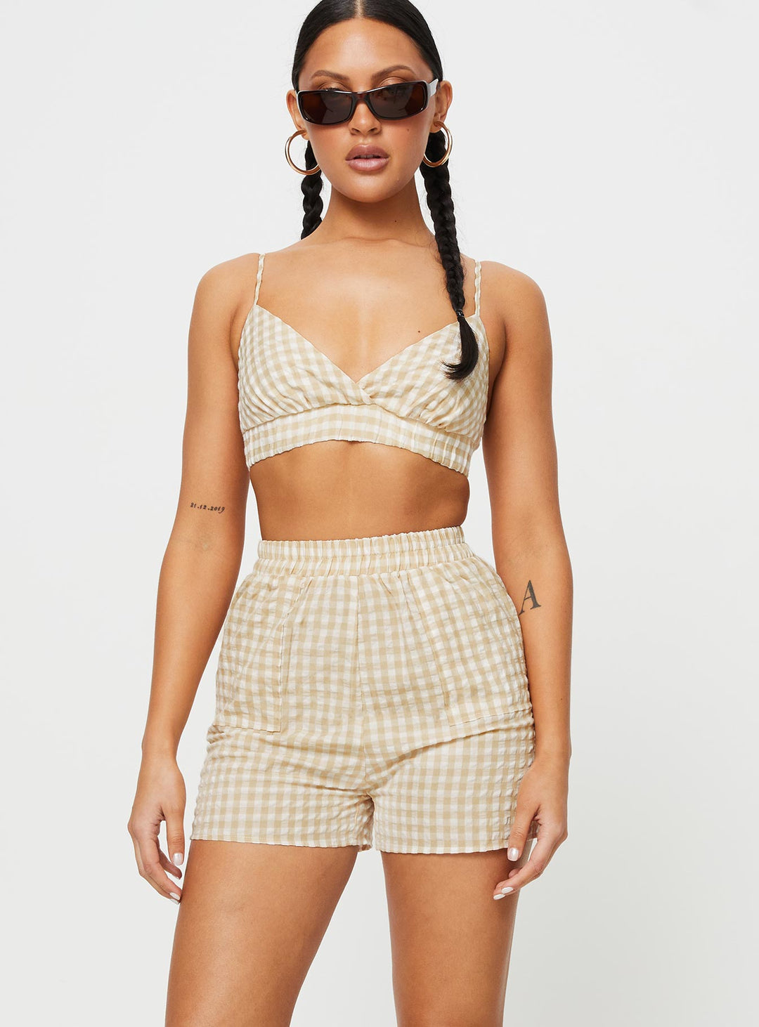 Lillia Set Beige / Weiß