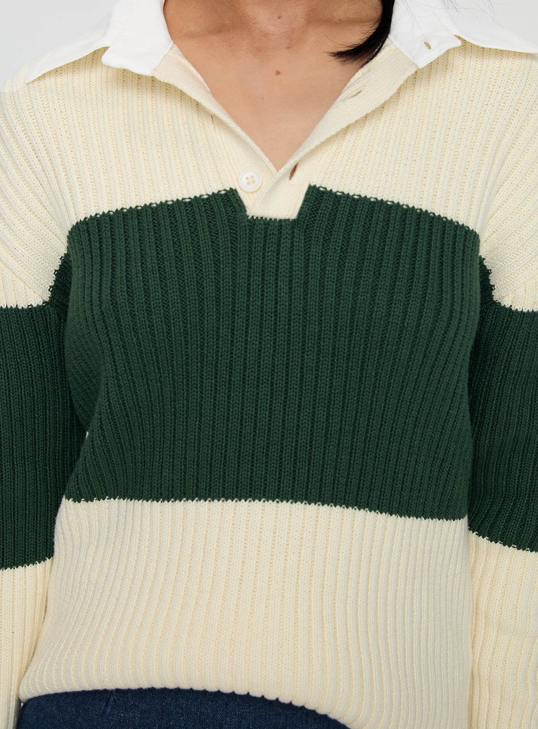 Prince Rugby-Shirt Moosstreifen