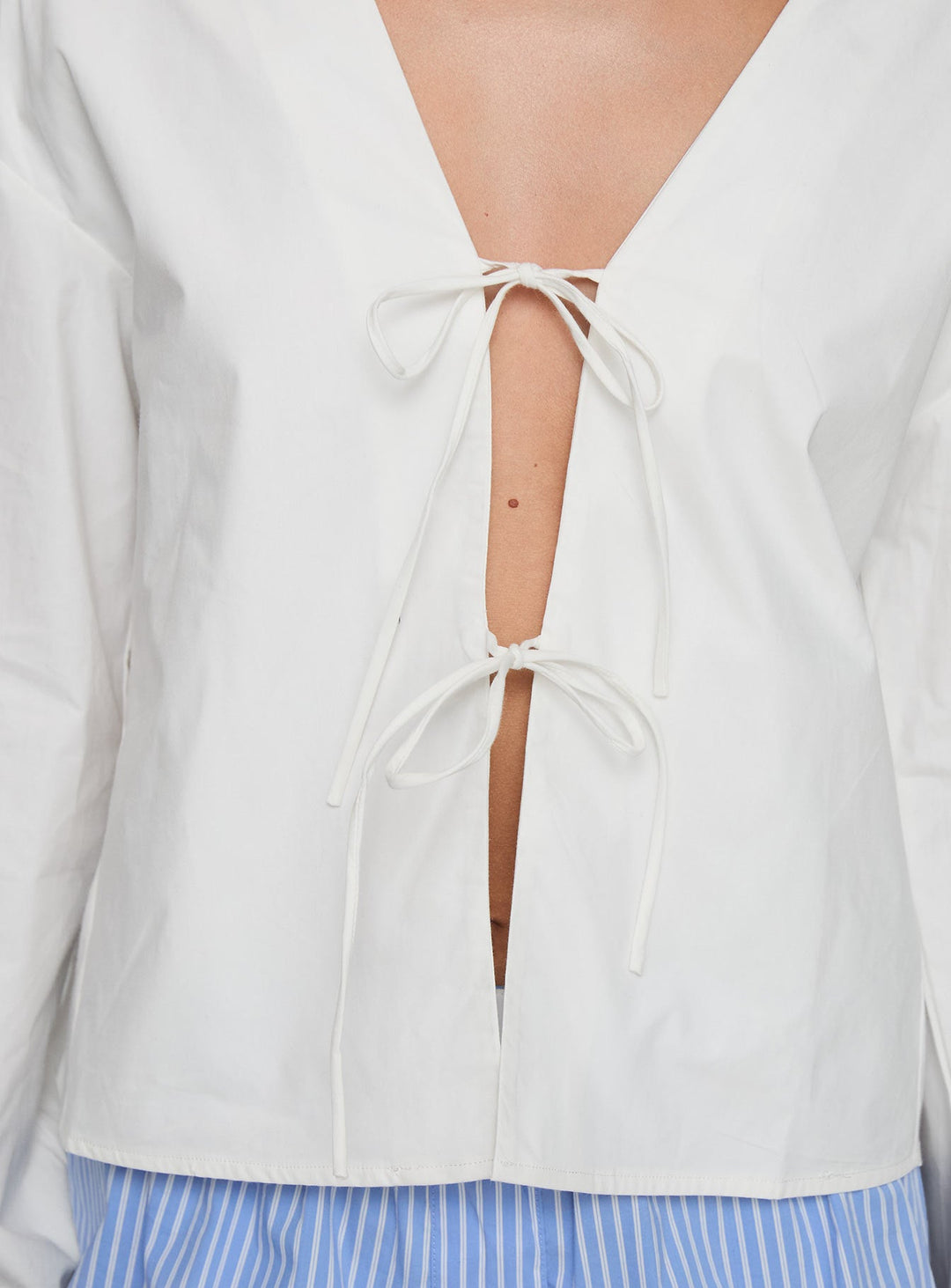 Rinon Langarmshirt Weiß