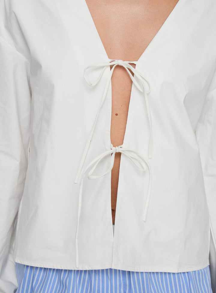 Rinon Langarmshirt Weiß