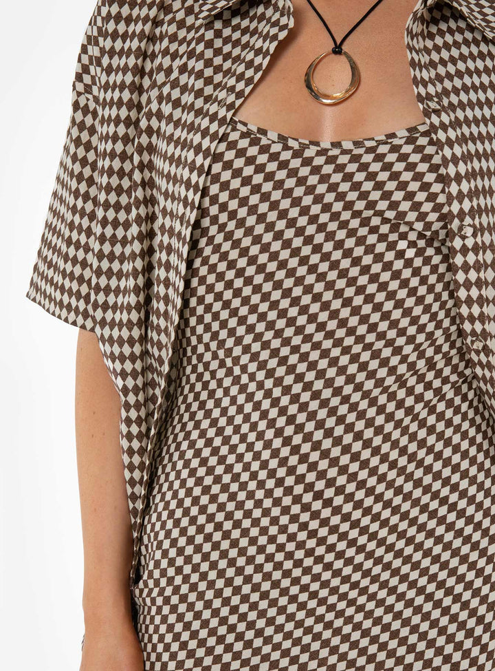 Otillie Maxi-Set Braun / Weiß
