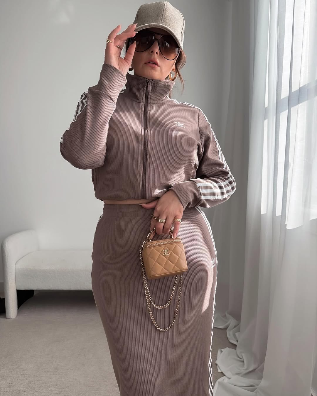 Adidas Originals Ribbed™ Two-Piece Set with Skirt