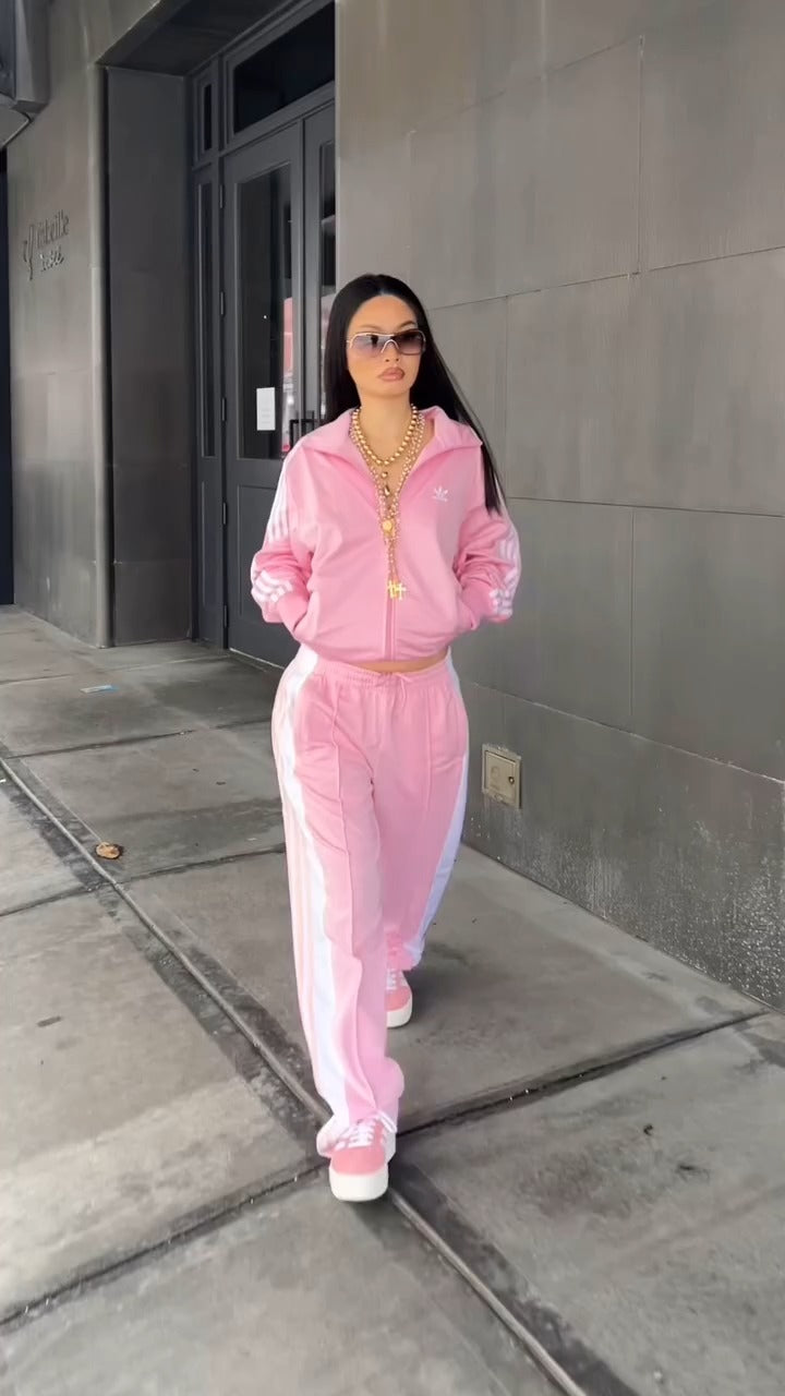 Pink Adidas Tracksuit