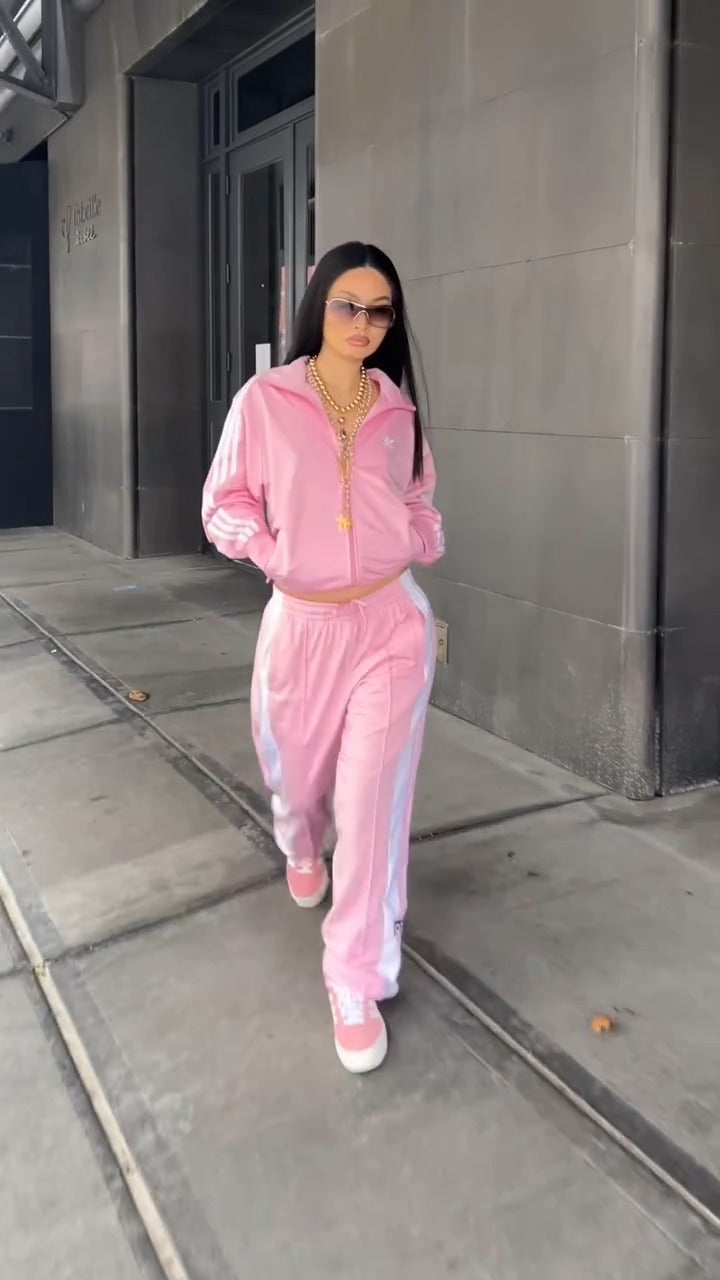 Pink Adidas Tracksuit