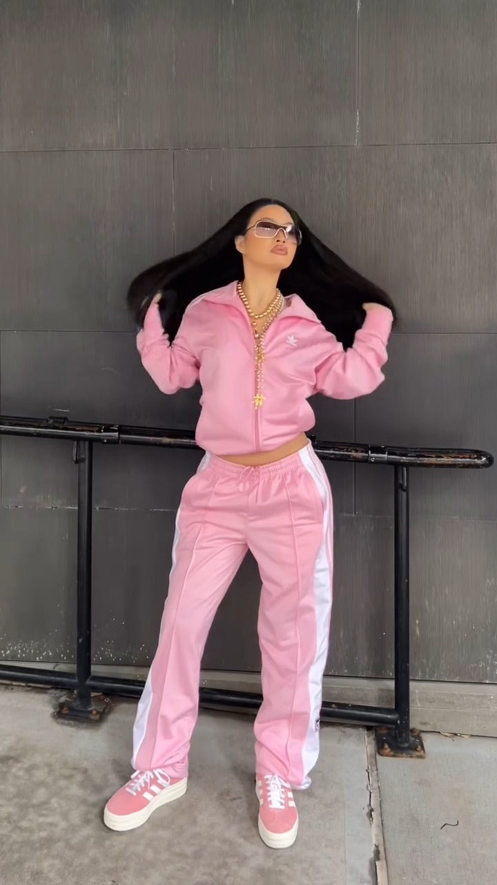 Pink Adidas Tracksuit