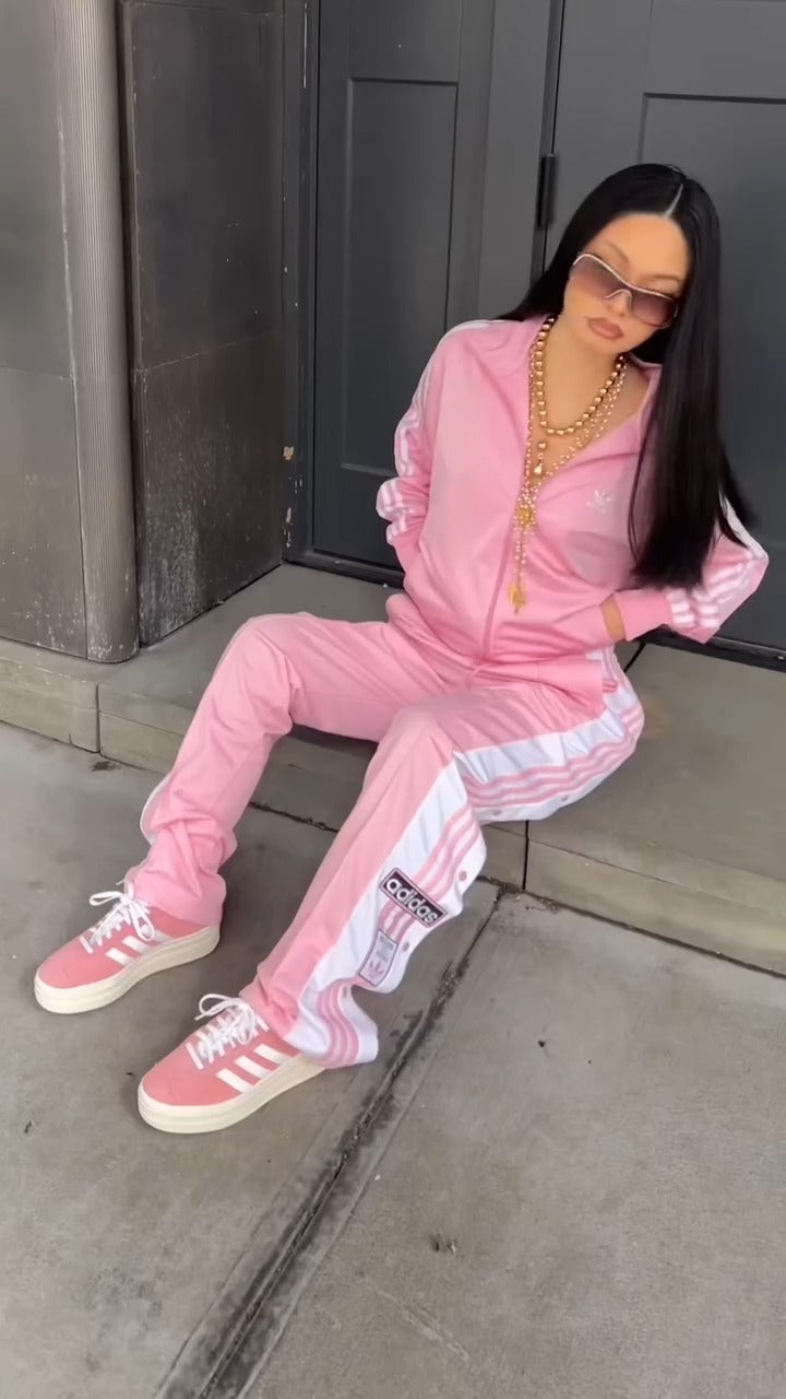 Pink Adidas Tracksuit