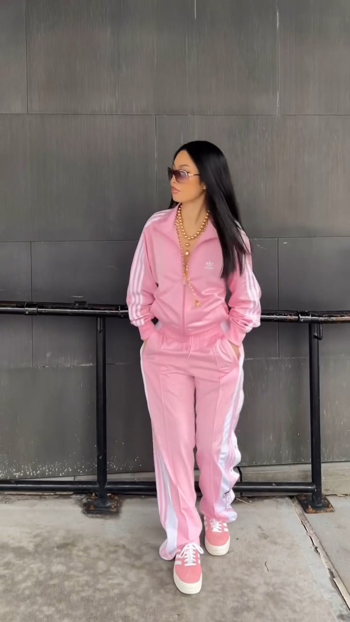 Pink Adidas Tracksuit