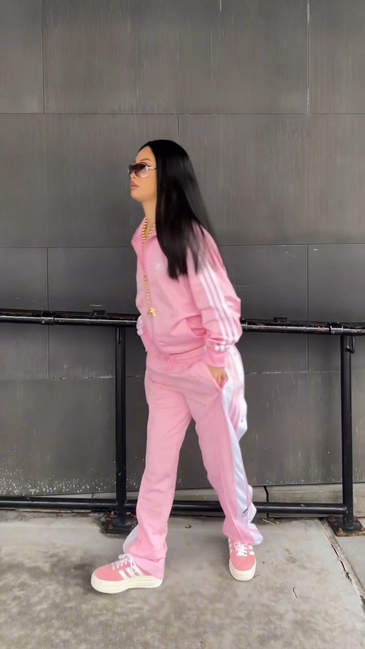 Pink Adidas Tracksuit