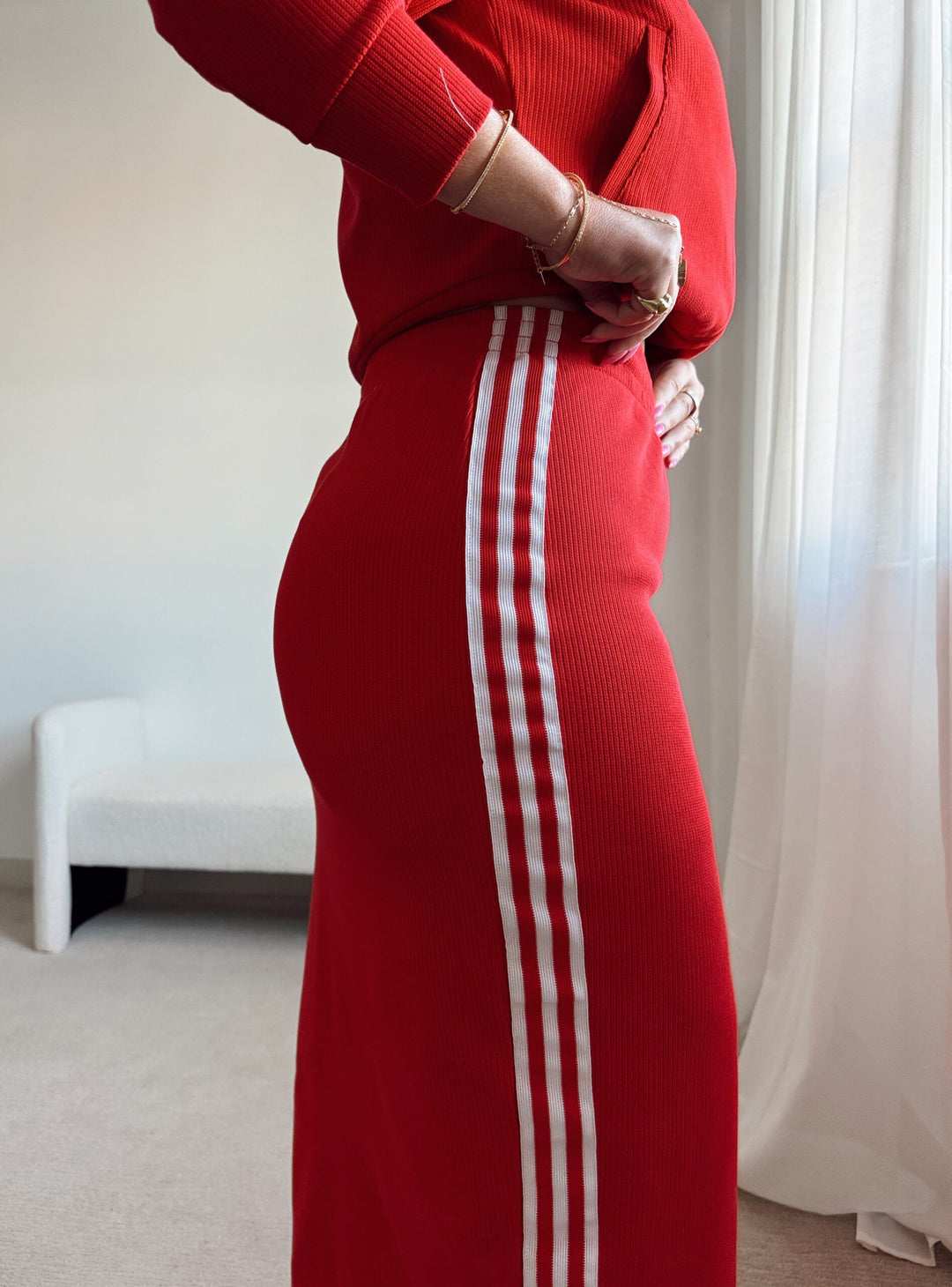 Adidas Originals Ribbed™ Two-Piece Set with Skirt