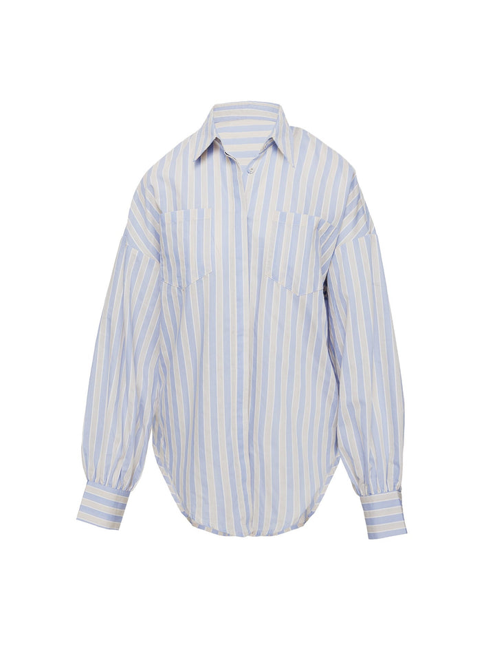 Hemd Santiago Beige / Blau