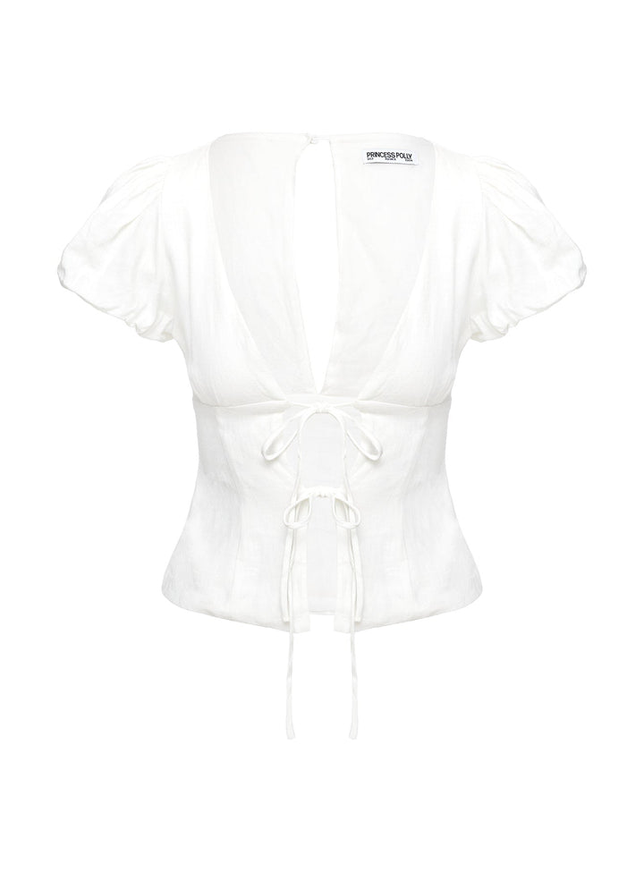 Wilhelmina Blouse Top White