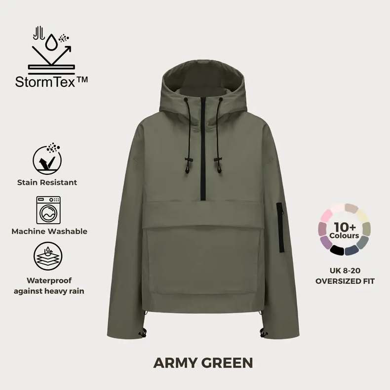 Waterproof Oversized Rain Hoodie
