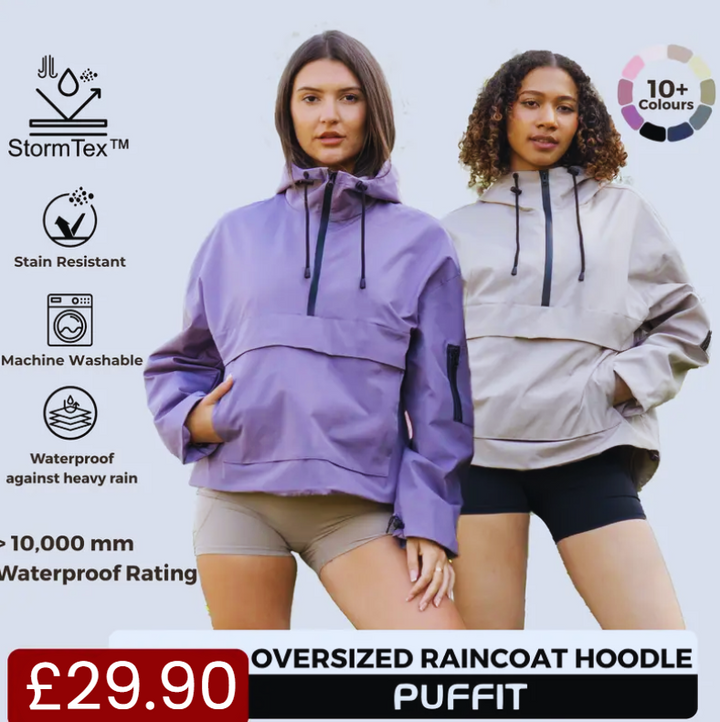 Waterproof Oversized Rain Hoodie