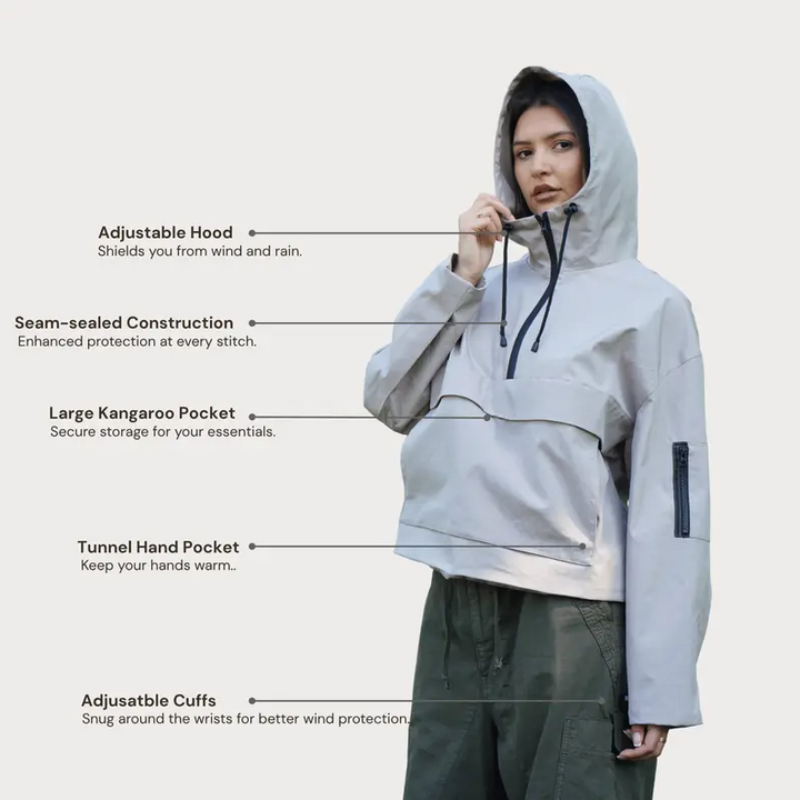 Waterproof Oversized Rain Hoodie
