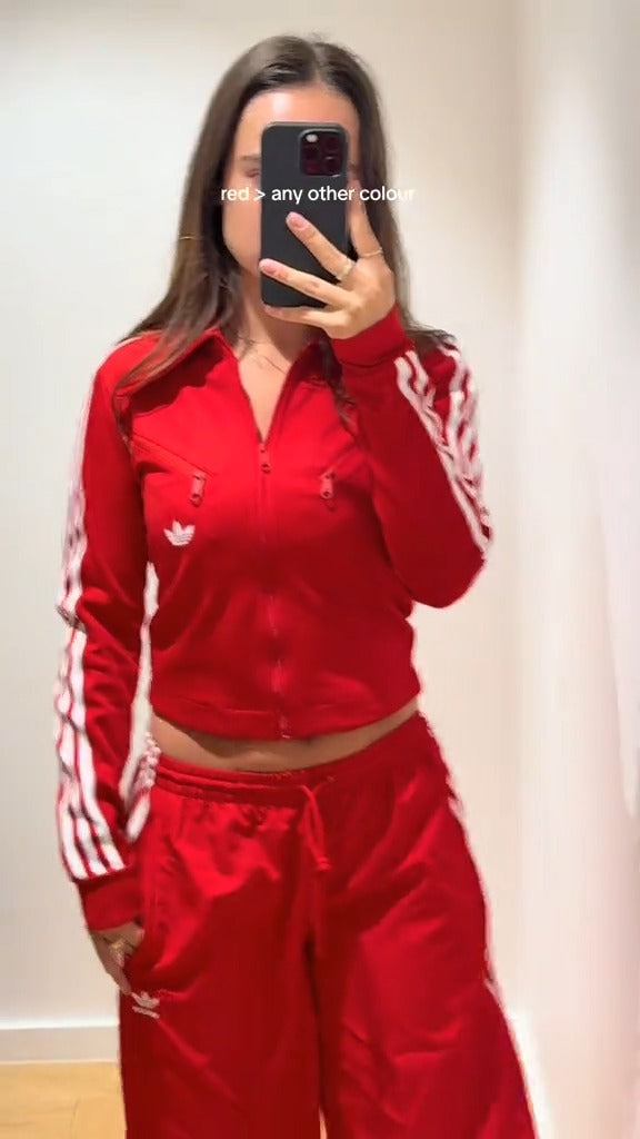 Red Adidas Tracksuit