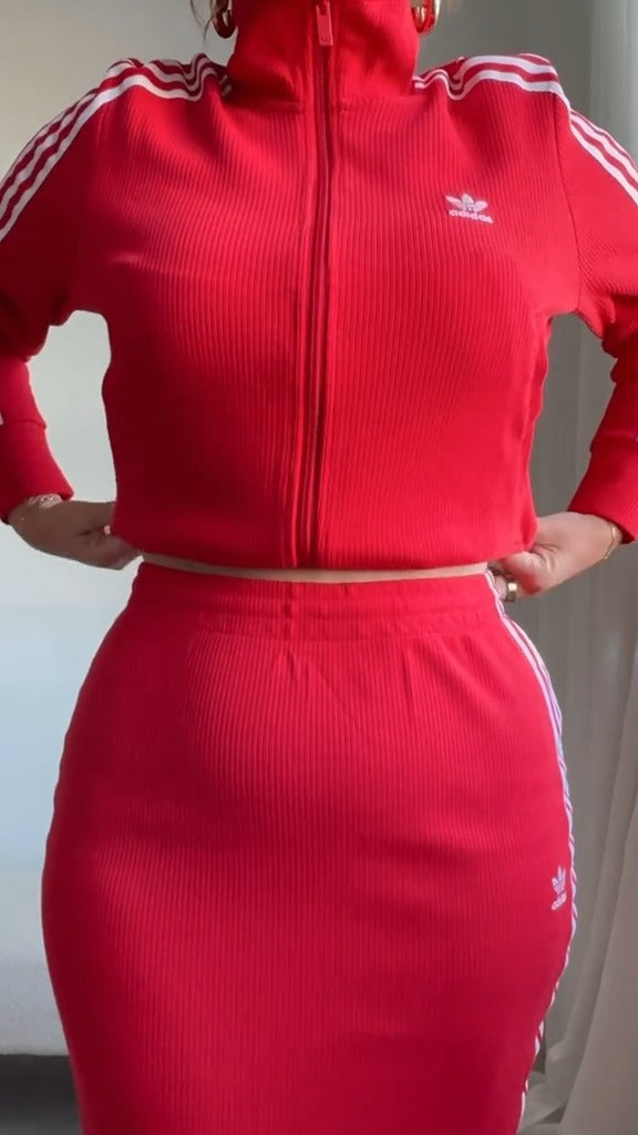 Adidas Originals Ribbed™ Two-Piece Set with Skirt
